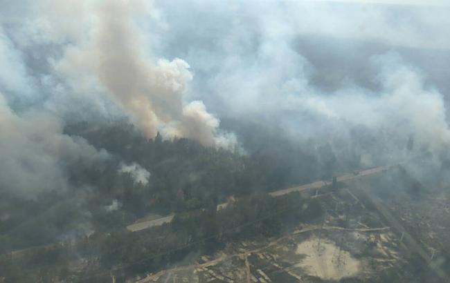 Пожар в Чернобыле: распространения продуктов горения в сторону Киева не наблюдается