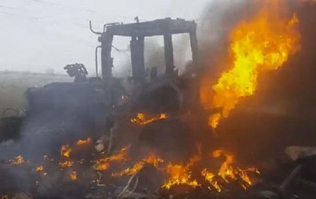 Возле Гнутового на мине подорвался трактор, ранен мужчина