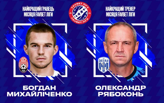 УПЛ определила лучшего игрока и тренера чемпионата в сентябре