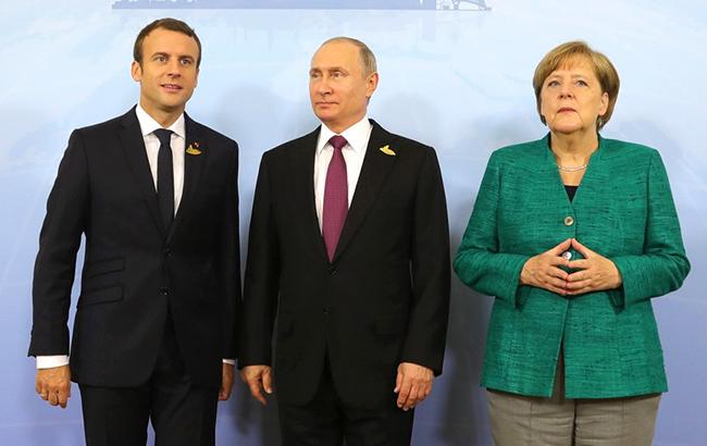 Меркель, Макрон і Путін домовилися про важливість припинення вогню на Донбасі