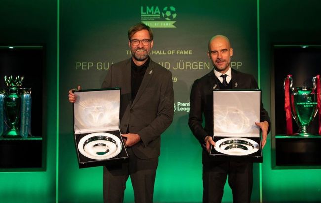 Гвардиола и Клопп введены в Зал славы тренеров Англии