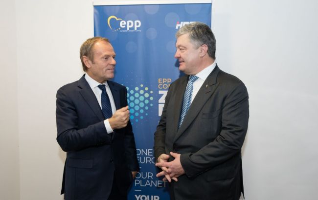 Порошенко встретился с Туском