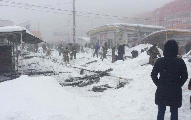 В оккупированной Макеевке обрушилась крыша рынка