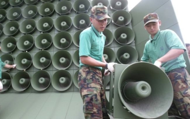 Южная Корея выключила громкоговорители на границе с КНДР