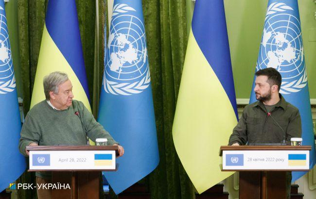 Зеленський запевнив генсека ООН у гарантіях продовольчої безпеки