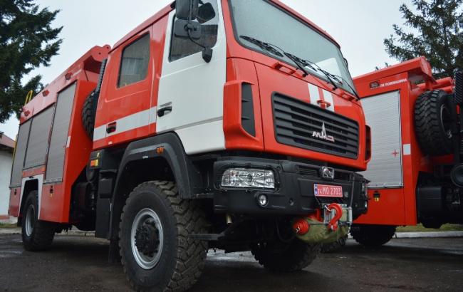 У Київській області сталася пожежа на території суконної фабрики