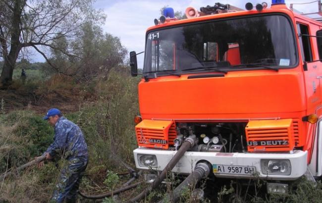 В Киевской области зафиксированы три очага возгорания торфяников