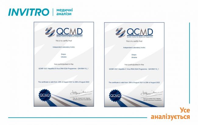 "Инвитро" снова подтвердила качество ПЦР-исследований