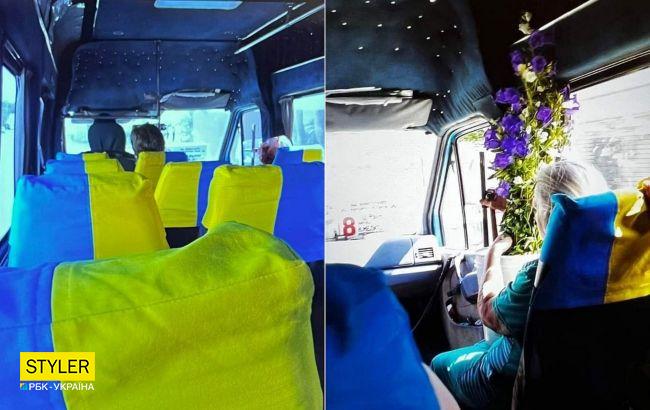 В оккупированном Мелитополе ездит патриотическая маршрутка: яркие фото