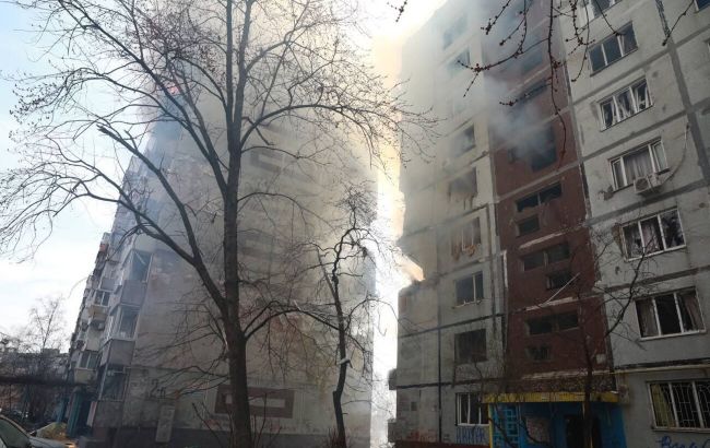 Удар по Запоріжжю: через пошкодження в одному з будинків почався витік газу