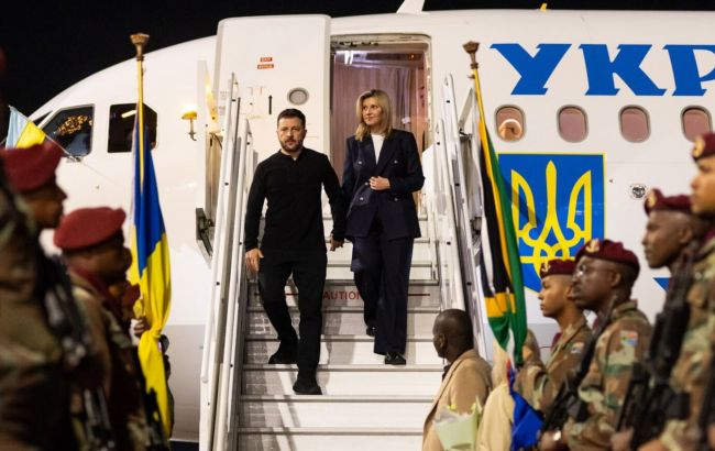 Зеленский и первая леди прибыли в ЮАР