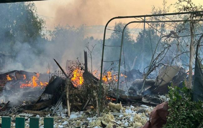 Пожары, разрушенные дачи: появились фото последствий атаки РФ по Одесской области