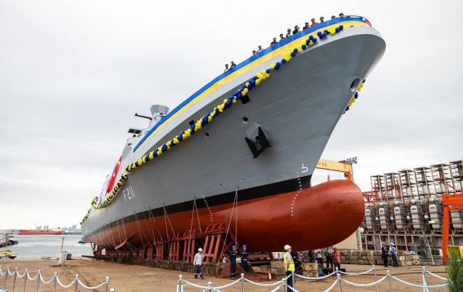 У Туреччині спустили на воду новий український корвет "Гетьман Іван Мазепа"