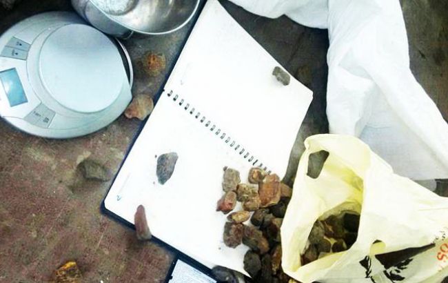 СБУ в Ровенской обл. изъяла янтарь на 1 млн грн