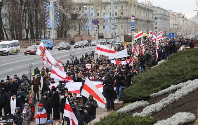 В Минске возобновились протесты против интеграции с РФ