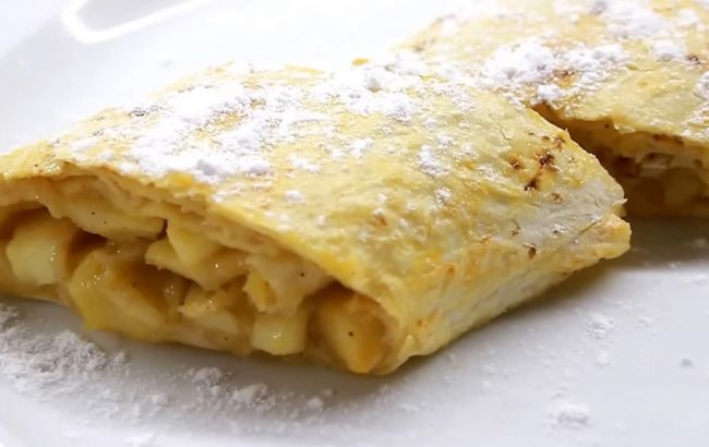 Лінивий яблучний пиріг з лаваша: копійчаний рецепт за кілька хвилин