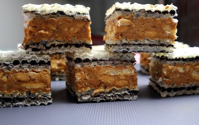 Справжній торт "Снікерс" з магазинних вафельних коржів: швидко і доступно