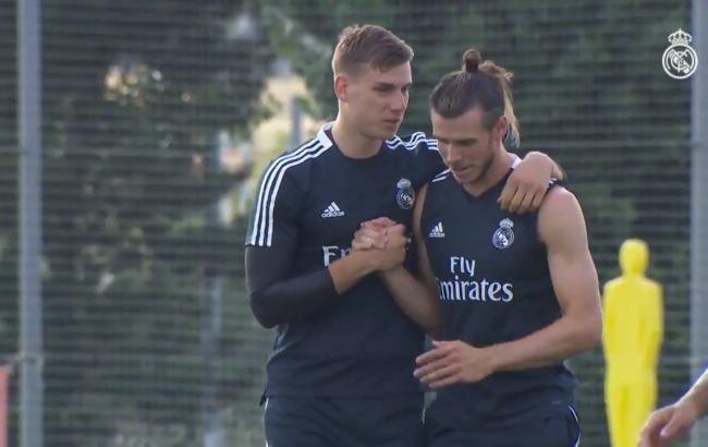 Вратарь сборной Украины провел первую тренировку в "Реале"