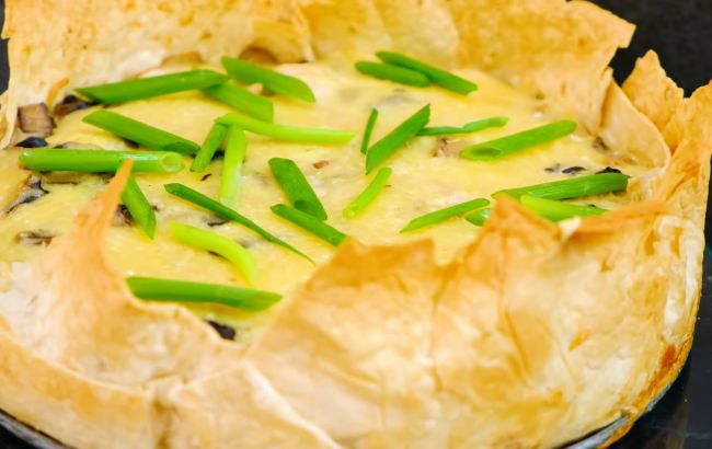 Пирог в лаваше с курицей и грибами: готовим вкуснейшую выпечку без возни с тестом