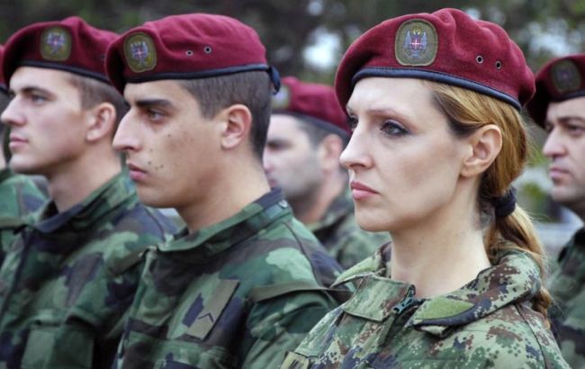 В Сербии впервые протестовали военнослужащие