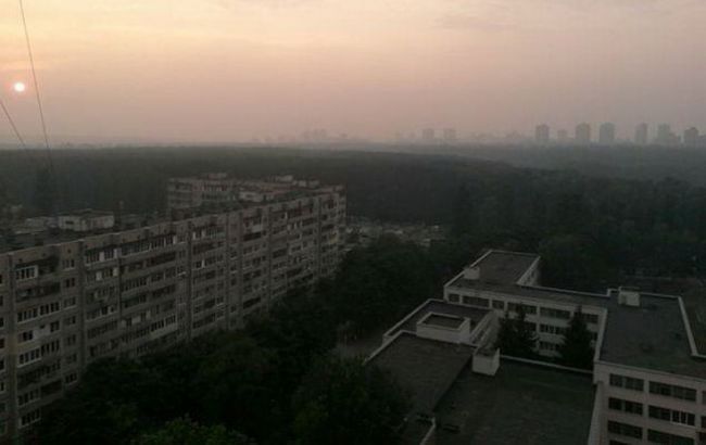 СЭС не зафиксировала загрязнение воздуха в Киеве из-за тления торфяников