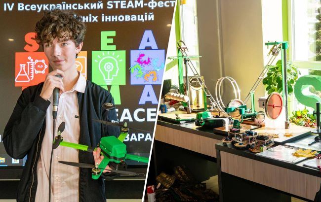 Украинский школьник разработал дрон-разведчик для поиска мин (фото)