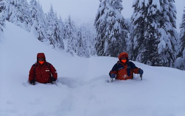 У Карпатах можливі сходження лавин. Рятувальники попереджають про небезпеку