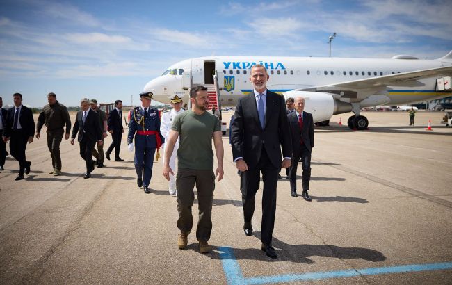 Зеленський прибув до Мадриду