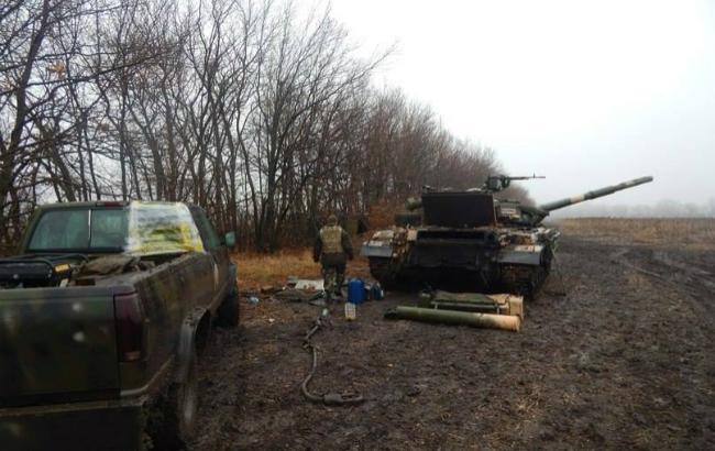 Боевики атаковали Пески с помощью танков