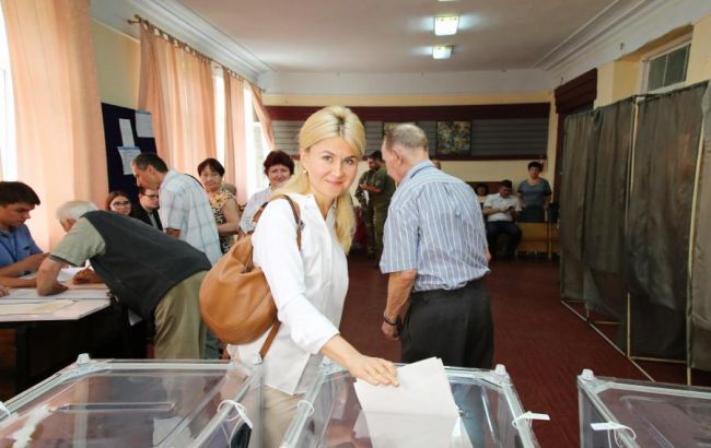 Светличная проголосовала на выборах в Раду