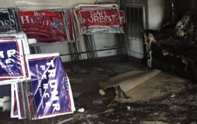 В Северной Каролине неизвестные подожгли штаб-квартиру Республиканской партии