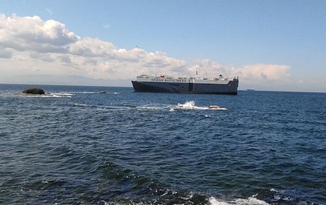 У берегов Стамбула село на мель 180-метровое судно