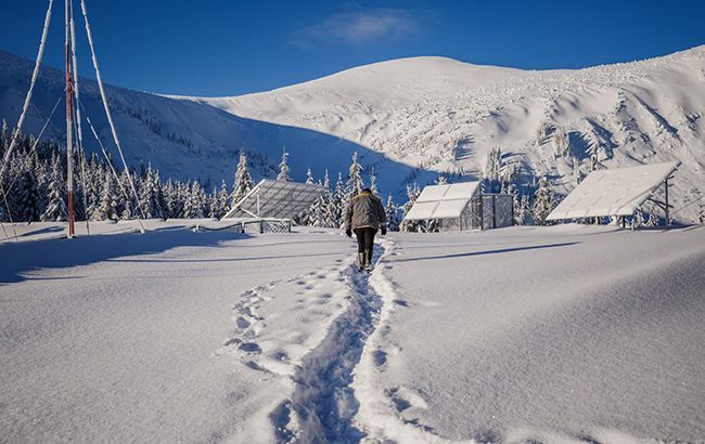 У Карпатах висота снігового покриву сягає 40&nbsp;см