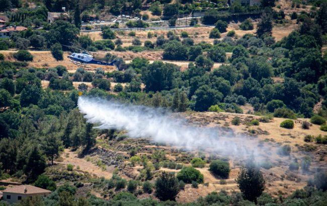 На Кипре вспыхнул масштабный лесной пожар