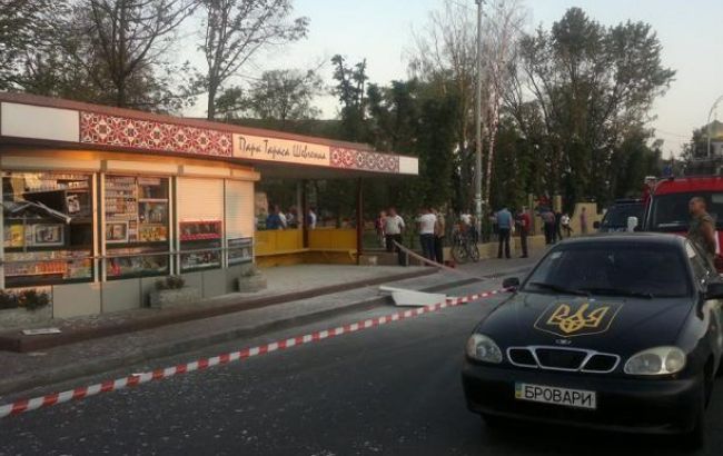По факту взрыва киоска в Броварах возбуждено дело