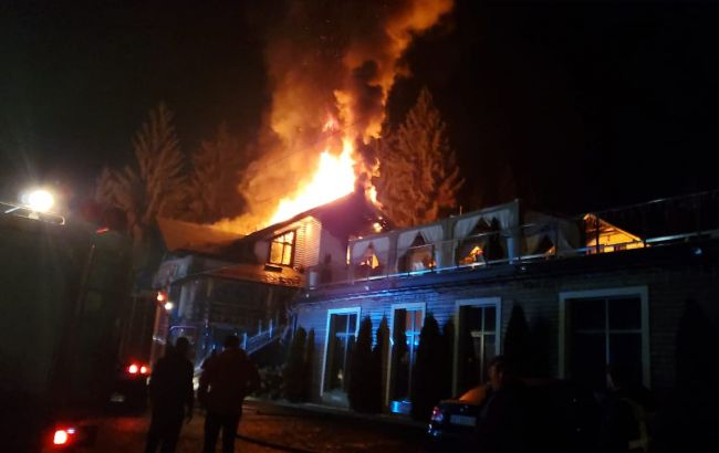 В Ивано-Франковской области горел ресторан