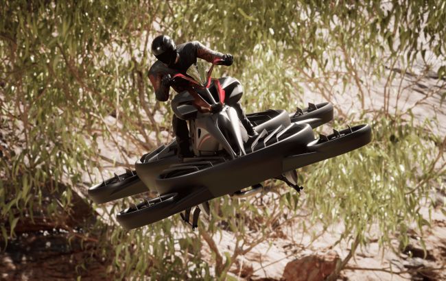 Японская компания представила летающий мотоцикл