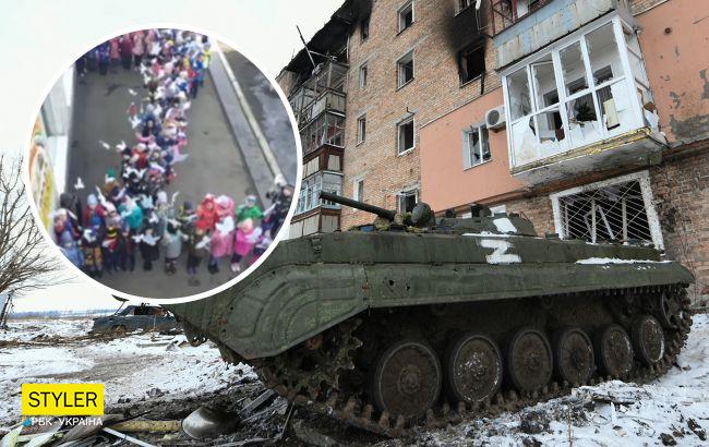 В Росії виклали букву Z з дитсадівців та "голубів миру": епічне відео