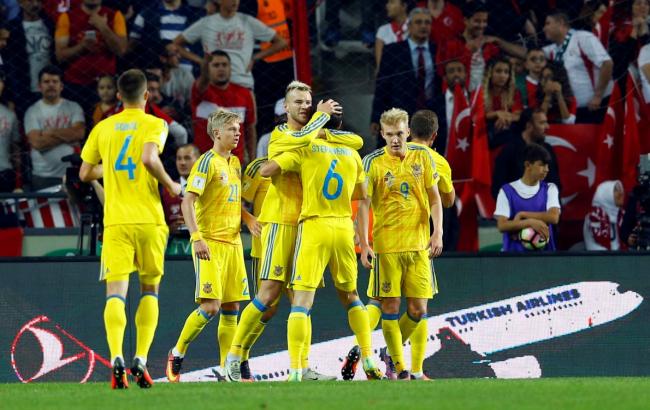 Сборная Украины сохранила позиции в рейтинге ФИФА